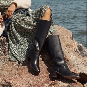 Madewell The Carlotta Tall Leather Boot Black